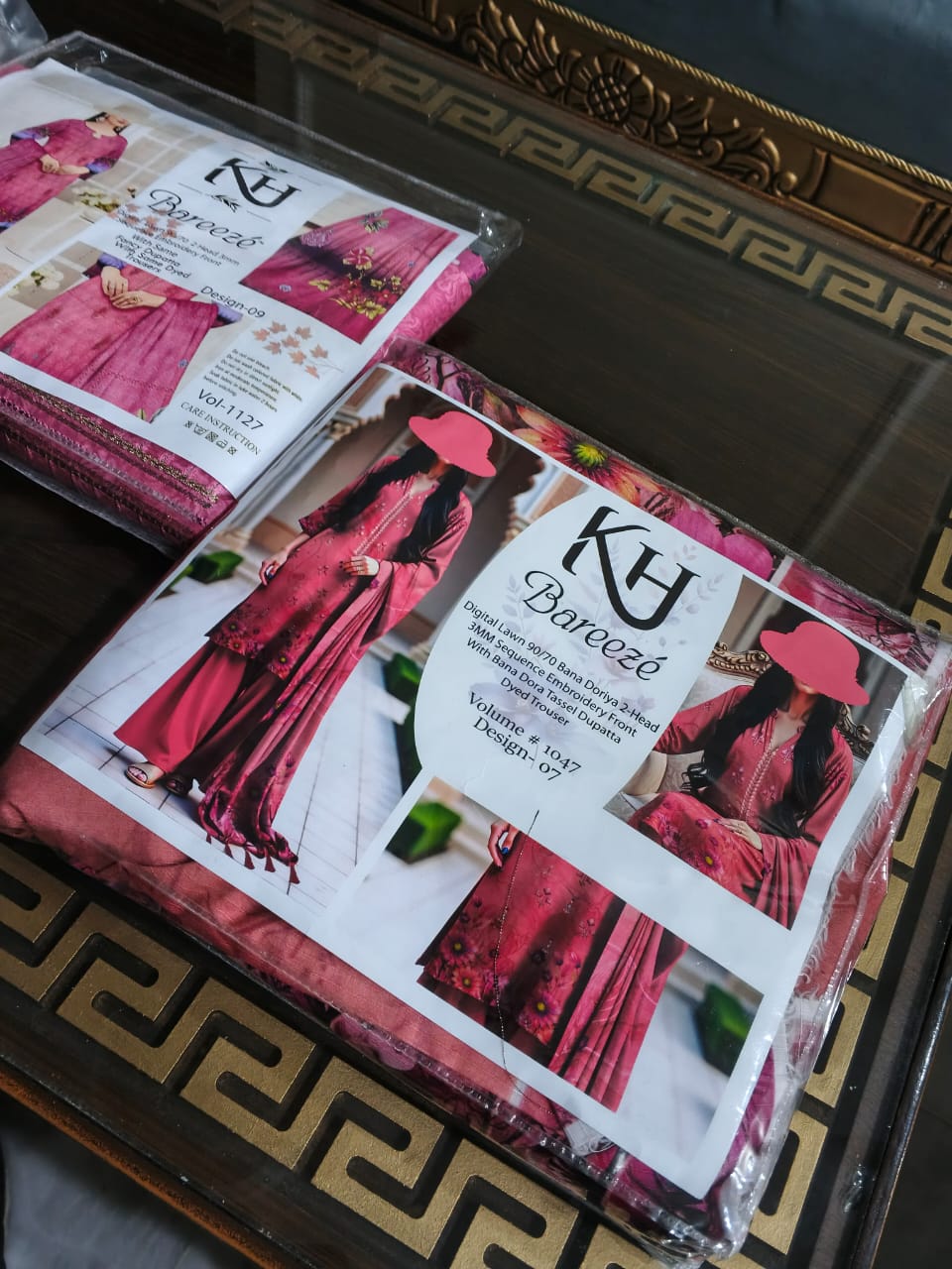 KH Bareezé 3 Piece Digital Lawn Suit – Heavy Sequence Embroidery | Summer Collection